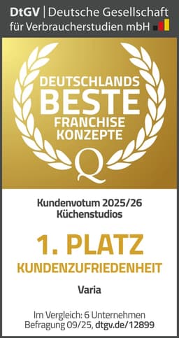 DtGV — 1. Platz Kundenzufriedenheit, Küchenstudios 2025/26
