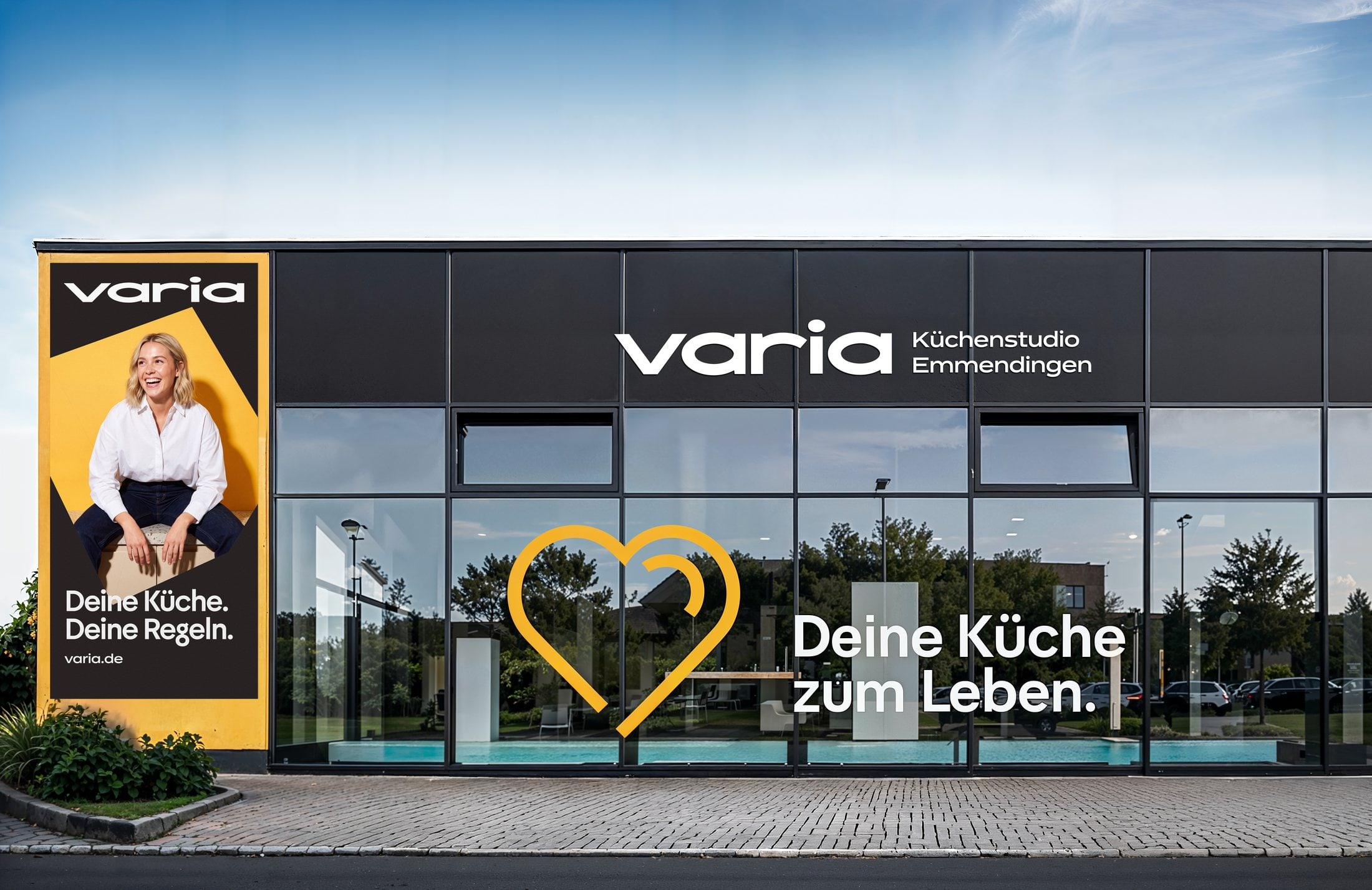 varia Küchenstudio Emmendingen — Partnerstudio (Visualisierung der neuen Beschilderung)